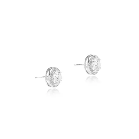 BRINCO ZIRCONIA BRANCA PRONTO DE LUZ CRAVEJADO PRATA 925