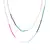COLAR CRISTAL SAFIRA CRISTAL QUARTZO ROSA CRISTAL CITRINO FIO COLORIDO 95CM (LINHA PREMIUM)