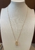 COLAR ZIRCONIA BRANCA COM PINGENTE CRAVEJADO 55CM