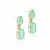 BRINCO OVAL GOTA FUSION ESMERALDA COLOMBIANA BANHO DE OURO 18K na internet