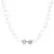 COLAR PEROLA CRISTAL RODOLITA ZIRCONIA BRANCA QUADRADOS BRILHANTES PRATA 925 42CM