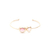 PULSEIRA BRACELETE CRISTAL TURMALINA ROSA CRISTAL AMETISTA 2 OVAIS DOURADO