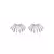 BRINCO ZIRCONIA COLORIDA ONDA ABERTA 8 LINHAS BANHO RODIO