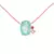 COLAR FUSION ESMERALDA COLOMBIANA CRISTAL PODANGE CRISTAL TURMALINA ROSA OVAL