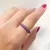 ANEL ALIANÇA ROSA EM PRATA COM RÓDIO Prata 925 com Rosa - comprar online