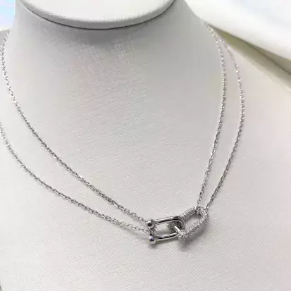 COLAR ELOS EM Prata925 com zirconia