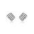BRINCO ZIRCONIA NEGRA EARHOOK 6 LINHAS individual na internet