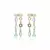 BRINCO CORTINA FORMAS CRISTAL PARAÍBA BANHO DE OURO 18K NANO GOLD