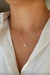 COLAR GARGANTILHA PRATA 925 PONTO DE LUZ REDONDO ZIRCONIA 40+5CM