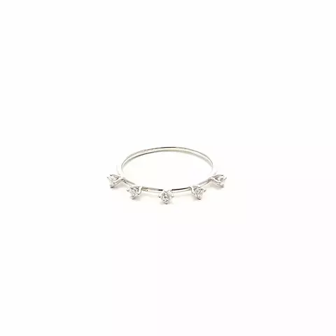 Anel Zirconia Branca Coroa PRATA 925