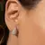 BRINCO ZIRCONIA BRANCA GOTA PERA CRAVEJADA 14MM - comprar online