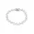 PULSEIRA ZIRCONIA DIAMOND GOTA E OVAL PRATA 925 - 17CM