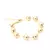 PULSEIRA FOLHEADO LISO INTEIRA 7 BOLAS -14MM