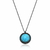 Colar gargantilha prata 925 ban.red.zirconia negra c turquesa