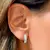 BRINCO PRATA 925 ZIRCONIA BRANCA ARGOLA 15MM BORDA ALTA - comprar online