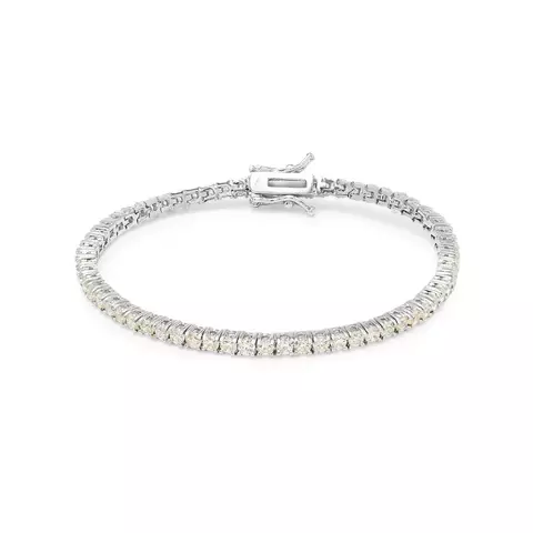 PULSEIRA ZIRCONIA DIAMOND LEMON RIVIERA INTEIRA PEDRAS 2.0MM -17CM