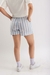 Short de Linho Misto Listrado Retrô - loja online