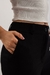 Calça de Linho Preta Casual - Corte Reto e Bolsos - loja online