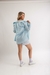Camisa de Linho Oversized Blue