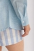Camisa de Linho Oversized Blue na internet