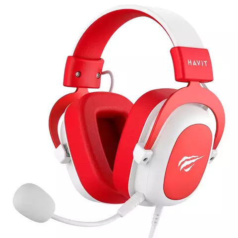 HEADSET GAMER HAVIT H2002D DRIVERS 53MM P3 BRANCO/VERMELHO – HV-H2002WR
