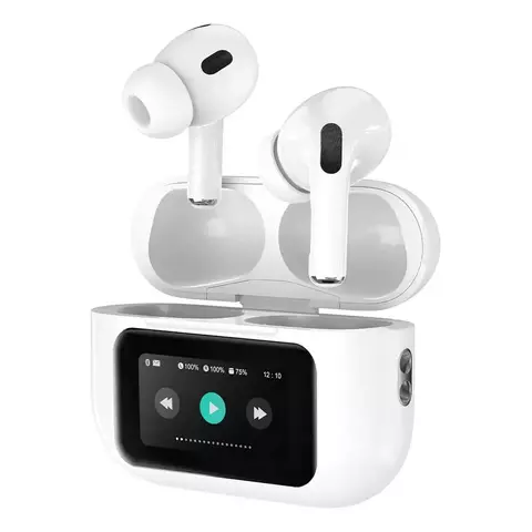 FONE DE OUVIDO BLUETOOTH INTRA-AURICULAR COM REDUÇÃO DE RUÍDO ANC E TELA LCD BASIKE BA-FON-6696