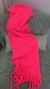 Bufandón nube rosa fluo