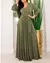Vestido feminino elegante personalizado, tamanho grande 4xl 5xl, cintura alta, m