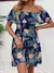 Moda elegante vestido feminino linha pescoço manga corte plissado impressão de