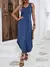 Moda elegante vestido feminino pequeno decote em v sem mangas colete de malha so - comprar online