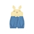 MACAQUINHO FEMININO RIBANA CANELADA E COTTON JEANS COM BORDADO URSO - comprar online