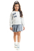 CONJUNTO MENINA CASACO MOLETOM E SHORT SAIA 4-8 - Hrradinhos - comprar online