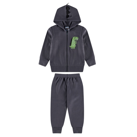 CONJUNTO JAQUETA C/ CAPUZ INTERATIVO E CALCA - Fantoni