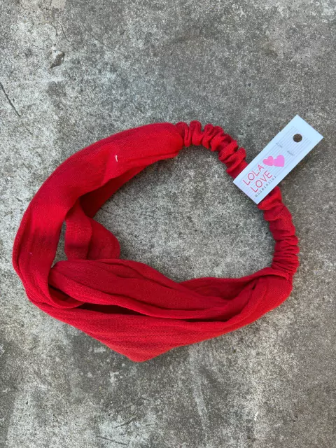 026 - Vincha de Liencillo - Rojo - comprar online
