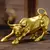 Escultura Touro de Wall Street Dourado