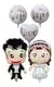 GLOBO SILUETA NOVIO Y NOVIA 65X47
