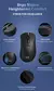 Delux m900pro mouse para jogos sem fio ergonômico 8k taxa de pesquisa paw3395 6 na internet