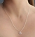Conjunto coração infinito prateado na internet