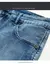 Shorts jeans stretch masculino, jeans curto e reto, azul escuro, design de moda, - comprar online