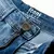 Shorts jeans stretch masculino, jeans curto e reto, azul escuro, design de moda, na internet