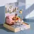 Imagem do Mini kit de casa de bonecas de flores faça você mesmo, montagem de quebra-cabeça 3D feito à mão, brinquedos de construção