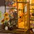 Mini kit de casa de bonecas de flores faça você mesmo, montagem de quebra-cabeça 3D feito à mão, brinquedos de construção - LuxDcor