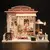 Mini kit de casa de bonecas de flores faça você mesmo, montagem de quebra-cabeça 3D feito à mão, brinquedos de construção na internet