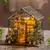 Mini kit de casa de bonecas de flores faça você mesmo, montagem de quebra-cabeça 3D feito à mão, brinquedos de construção - comprar online