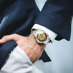 Relógio Skeleton Prime - Design Transparente e Elegante - loja online