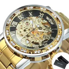 Relógio Skeleton Prime - Design Transparente e Elegante