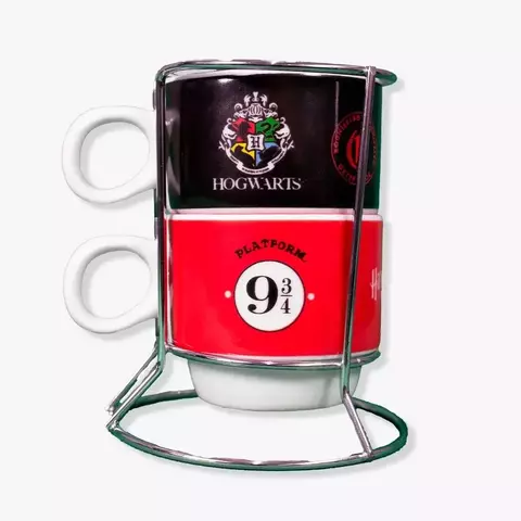 Kit 2 Xícaras de Café Harry Potter com Suporte Metálico (150ml) - comprar online