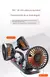 Ventilador Elétrico Automotivo para Carro, Ventilador de Ar Ajustável 360 °, USB, 12v, 24v de Velocidades - loja online