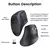 UGREEN-Mouse Vertical Sem Fio, Bluetooth 5.0, 2.4G, Ergonômico 4000DPI - vivashop