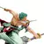 One Piece Anime Action Figure, GK Roronoa Zoro, Três Lâminas, Manga Sa-maximum, Estátua, Modelo de Coleção, Brinquedo, Quente, 10cm